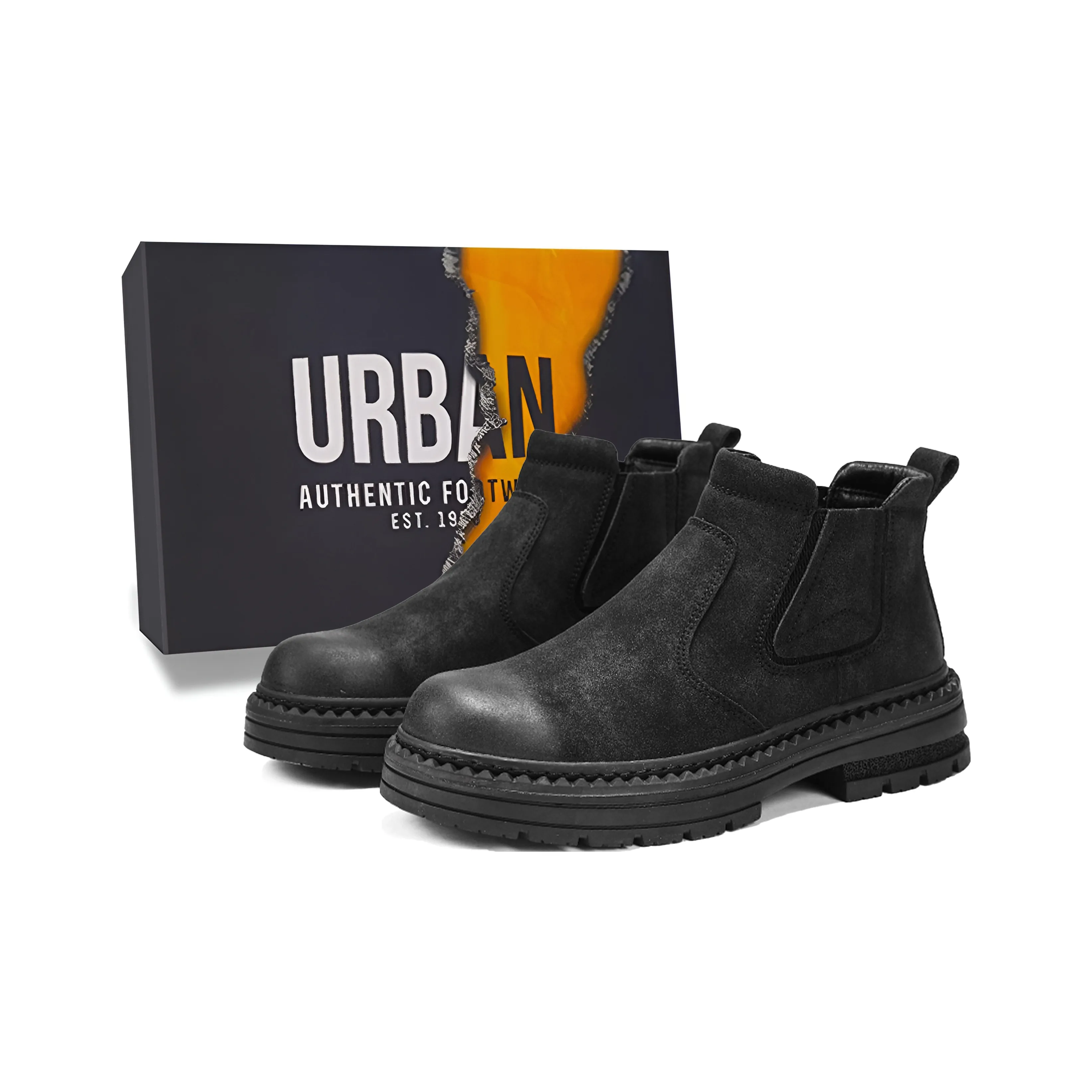 URBAN AUTHENTIC Короткий Мартин Ботинок Средний Каблук Мужской