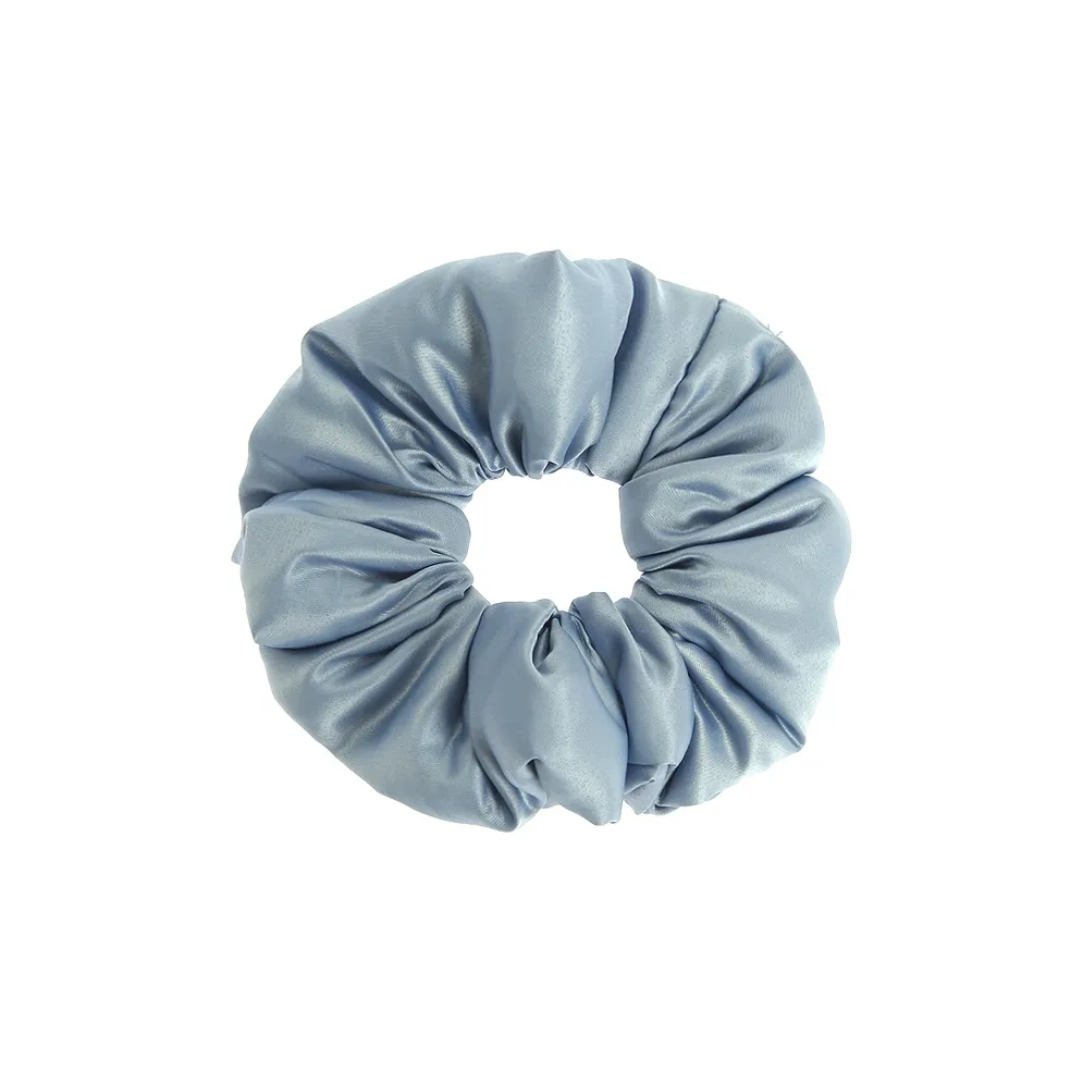 RUHUAMENG Премиум Однотонный Шелк Подушка Ткань Аксессуар для волос Повседневный Универсальный Круглая Резинка для волос