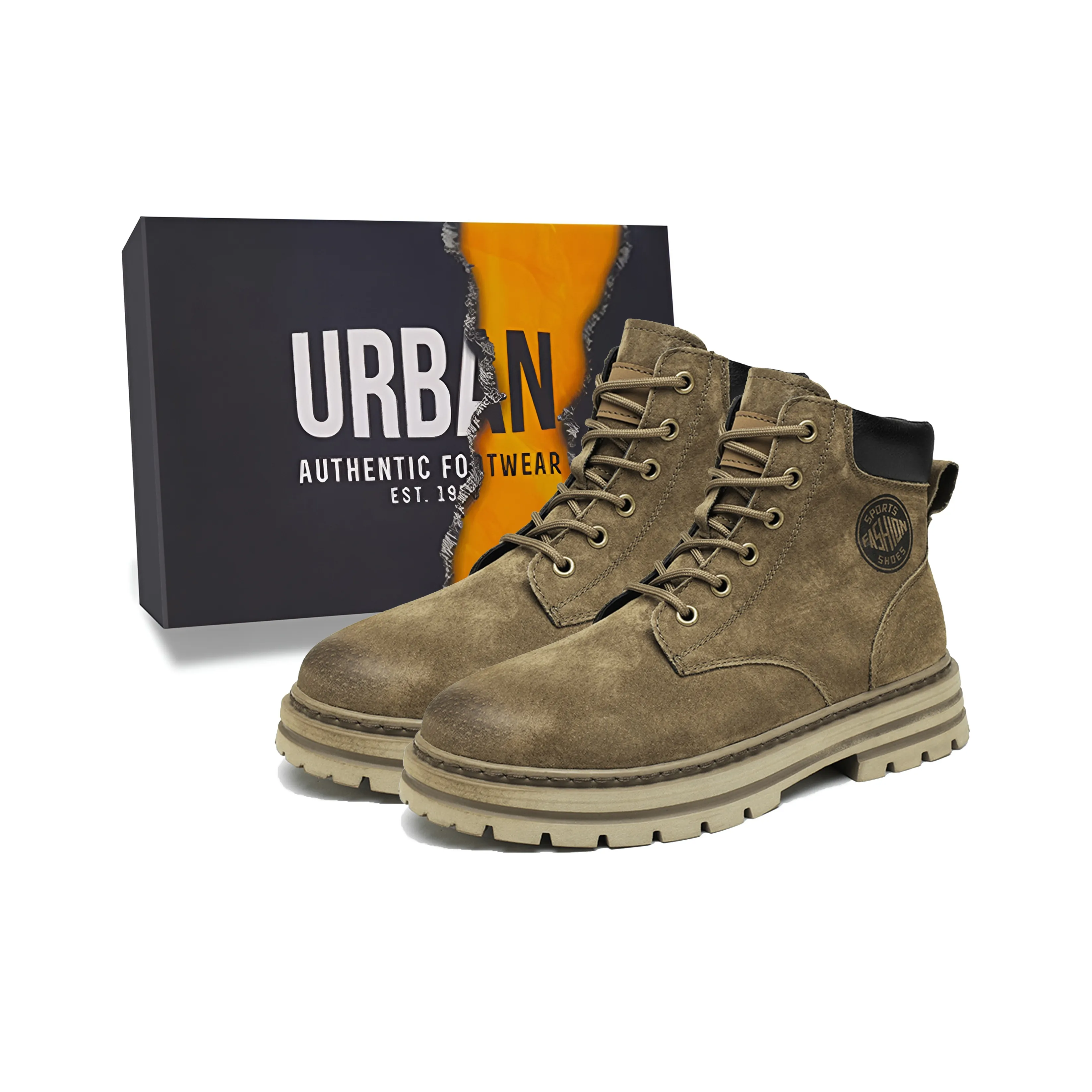 URBAN AUTHENTIC Короткий Мартин Ботинок Средний Каблук Унисекс