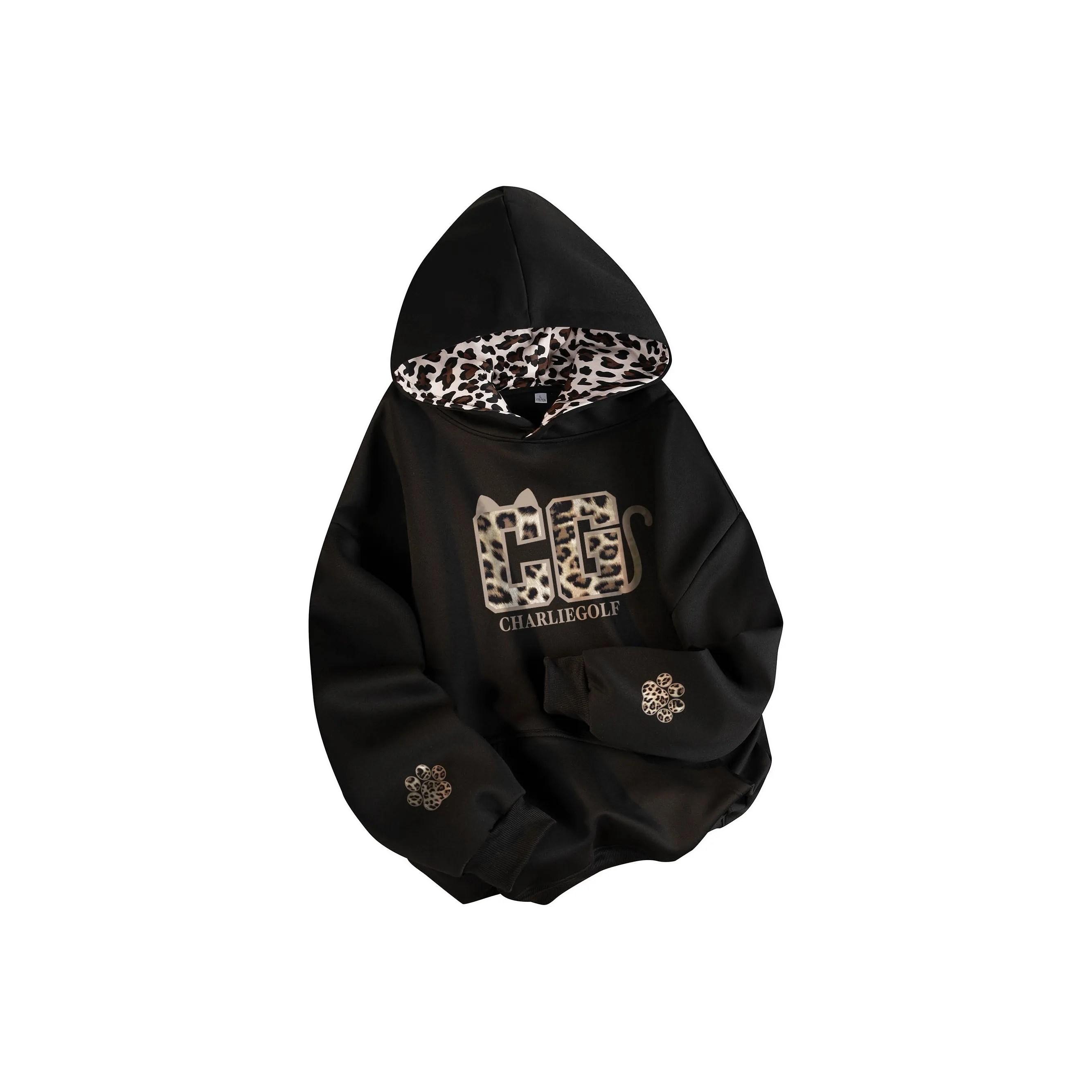 CHARLIE GOLF Свитшот с леопардовым принтом унисекс