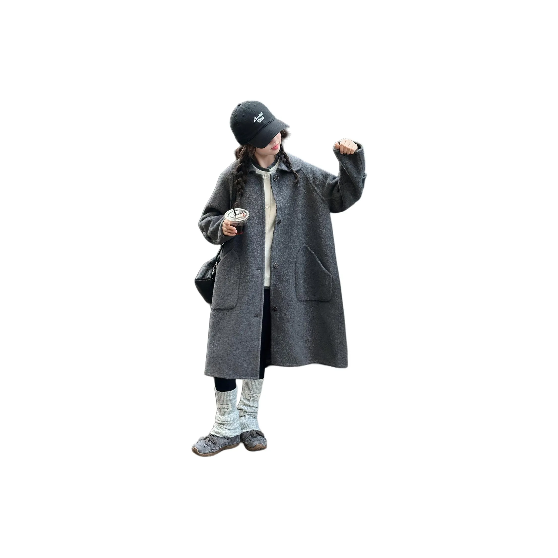 M-JBABY Kids Шерстяное пальто