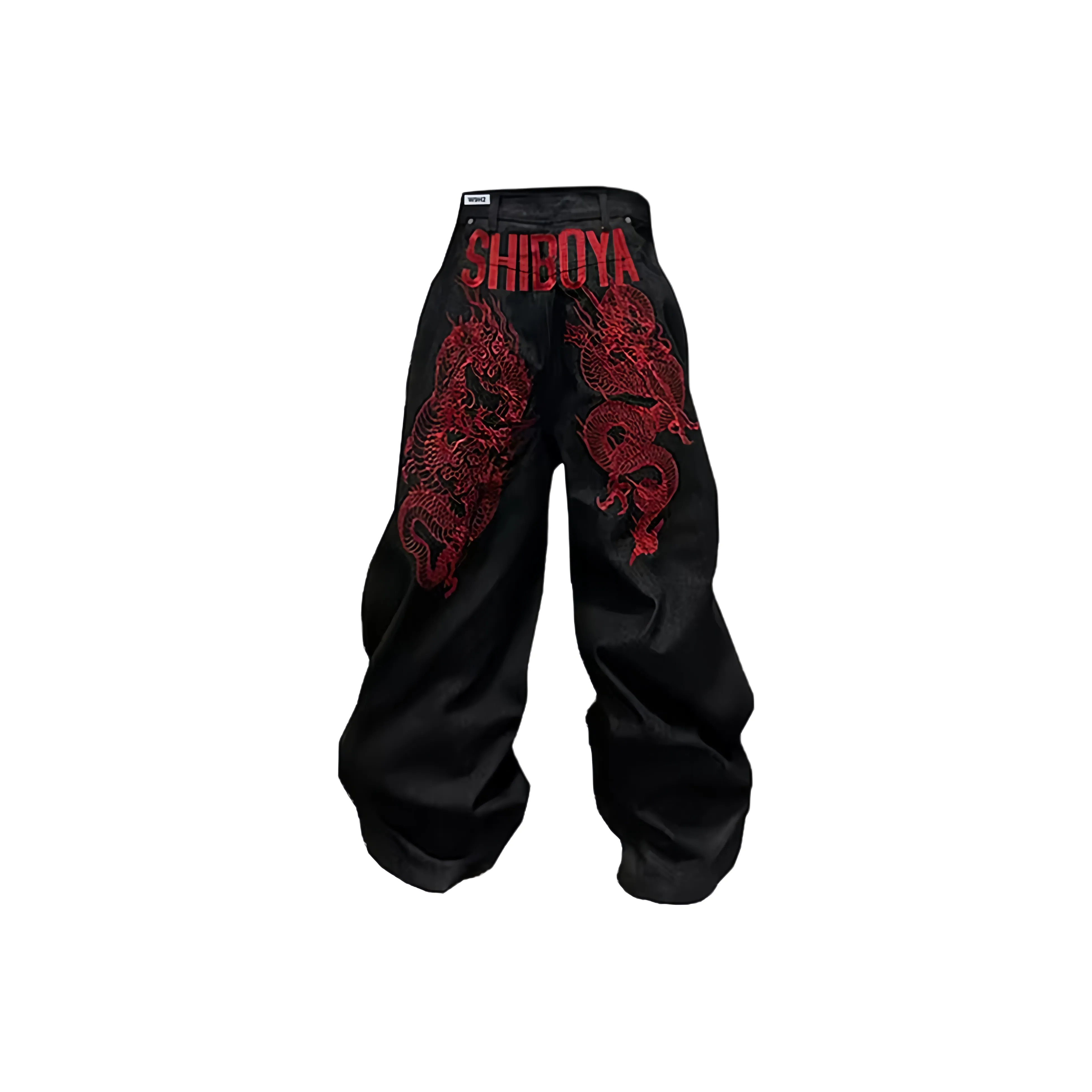 W9H2 Черный Унисекс Джинсы