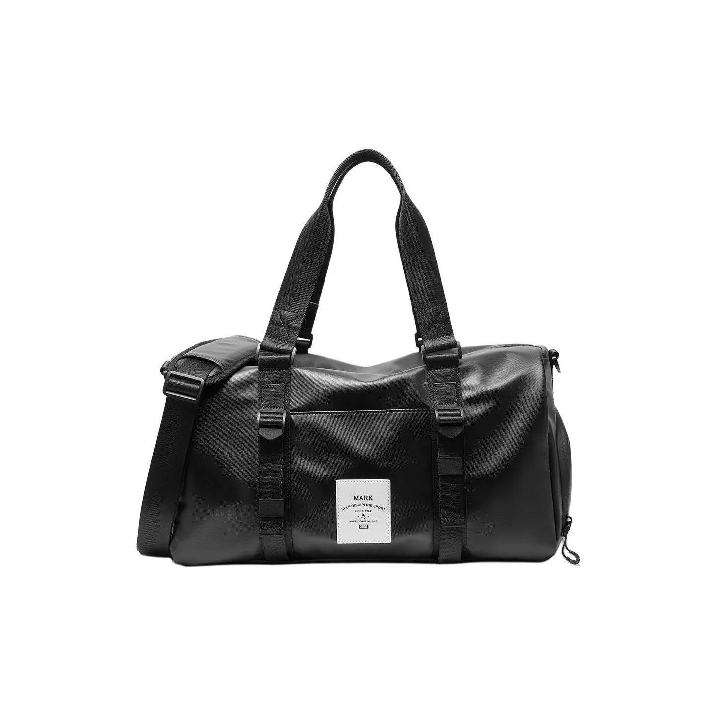 FAIRWHALE Сумка из ПВХ Спортивная Сумка Сумка через плечо Большая Мужская Черная