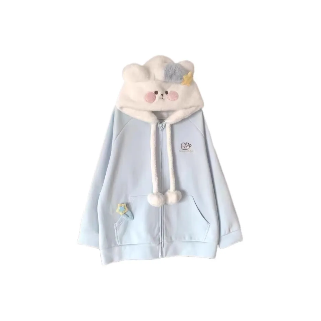 ZHUDIMEI Синий Женский Свитшот