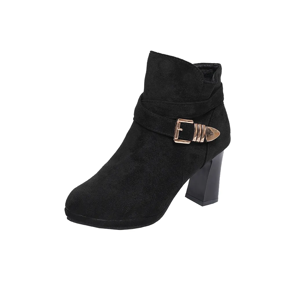 LUTAI Ботильоны с металлической пряжкой женские