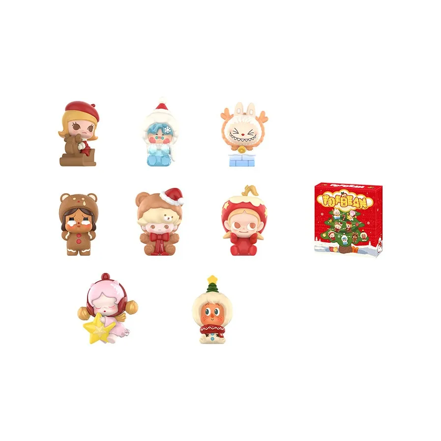 POP MART Коллаборация Коллекция Подарков на Рождество Милый Семя Слепые Коробки Одиночный Набор Коробка 2 шт Коробка