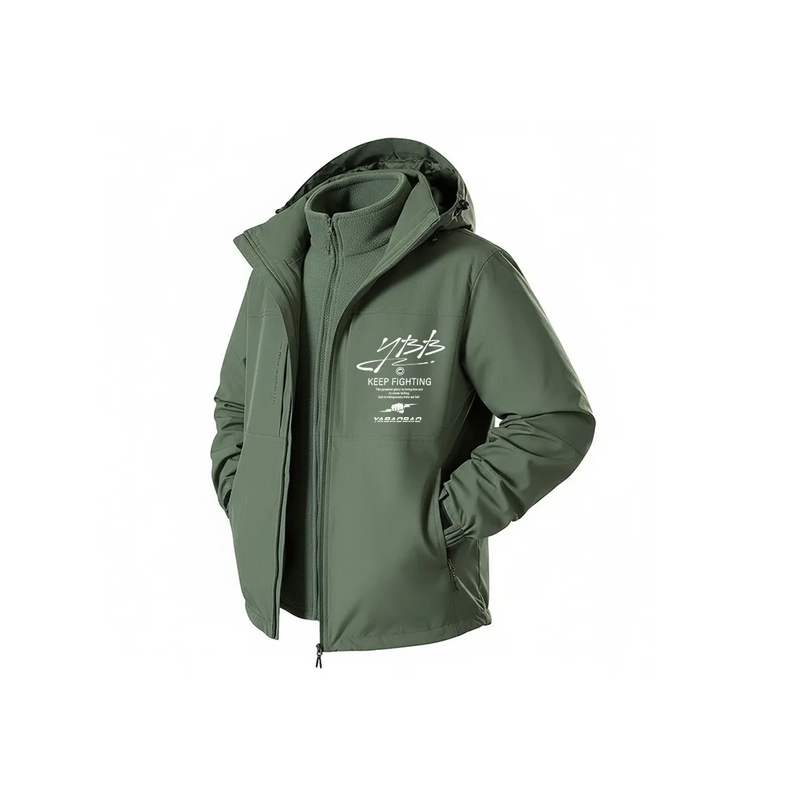 YABAOBAO Водонепроницаемый Ветрозащитный Устойчивый к истиранию Термическая ветровка Унисекс