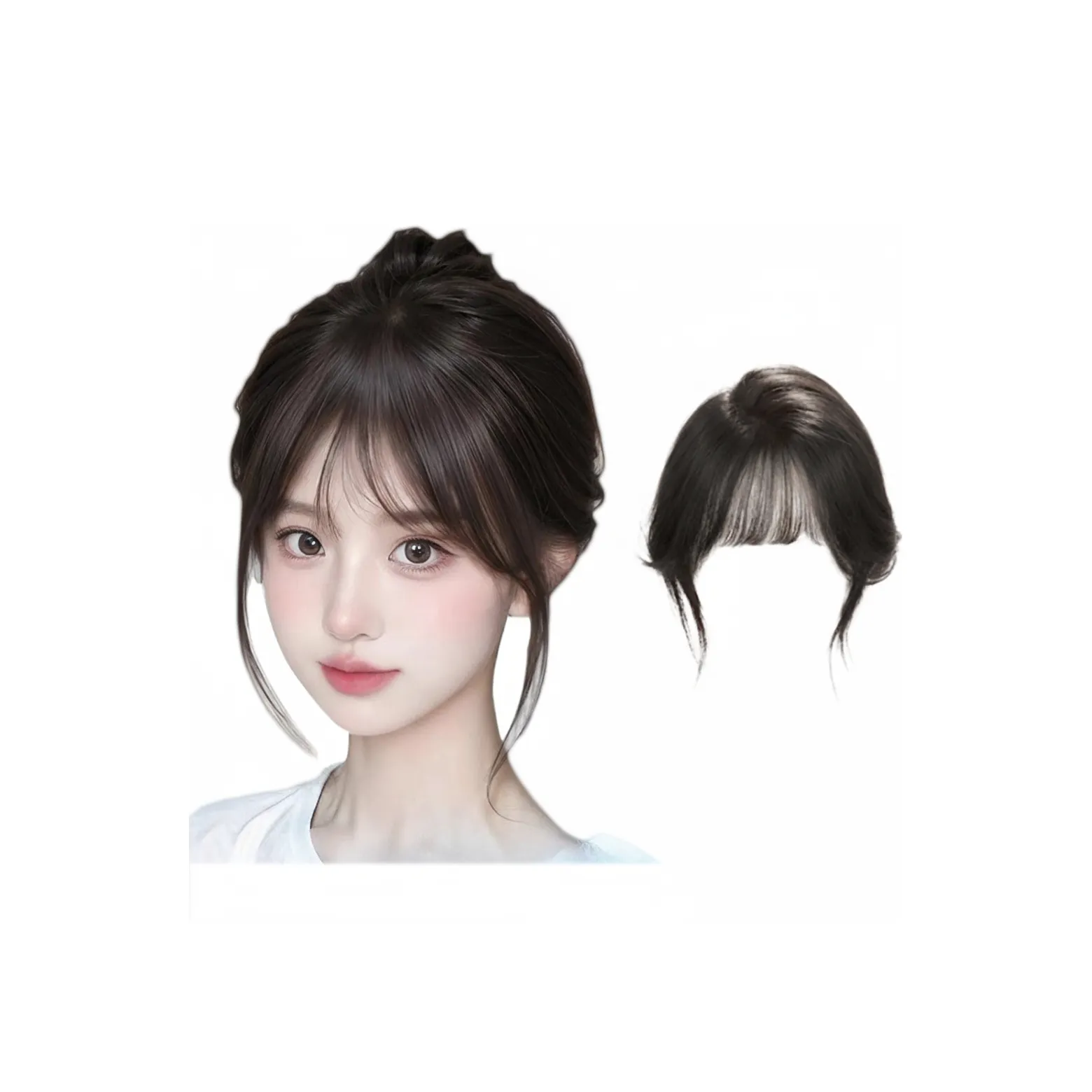 QIYEXUE Рука Вязаная модель Волосы Блок Для Верхней части головы Лоба Наращивание волос Лист Парики