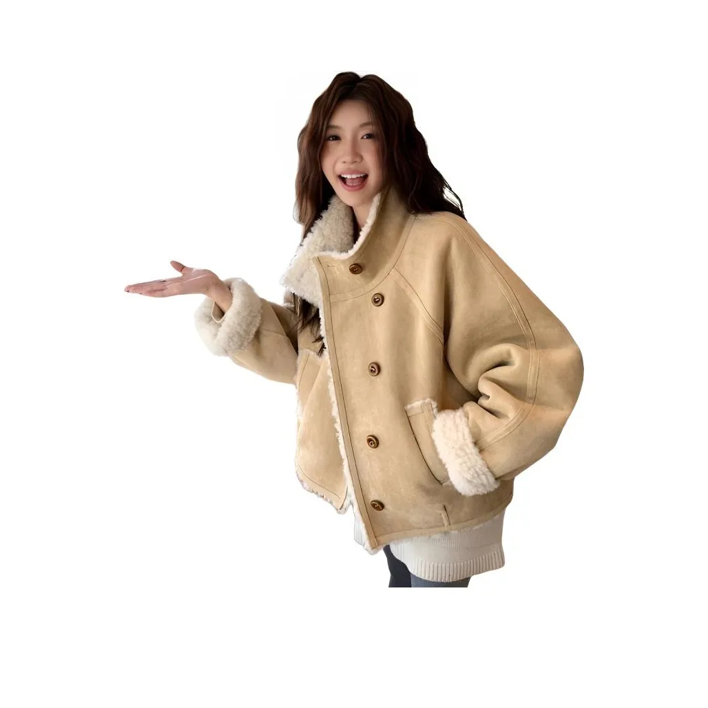 COHX Светлый хаки Женские меховые изделия