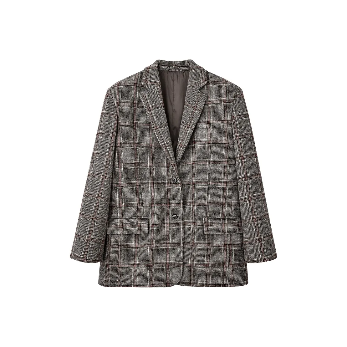 SINBOS Wales Серый Клетчатый Женский Пальто