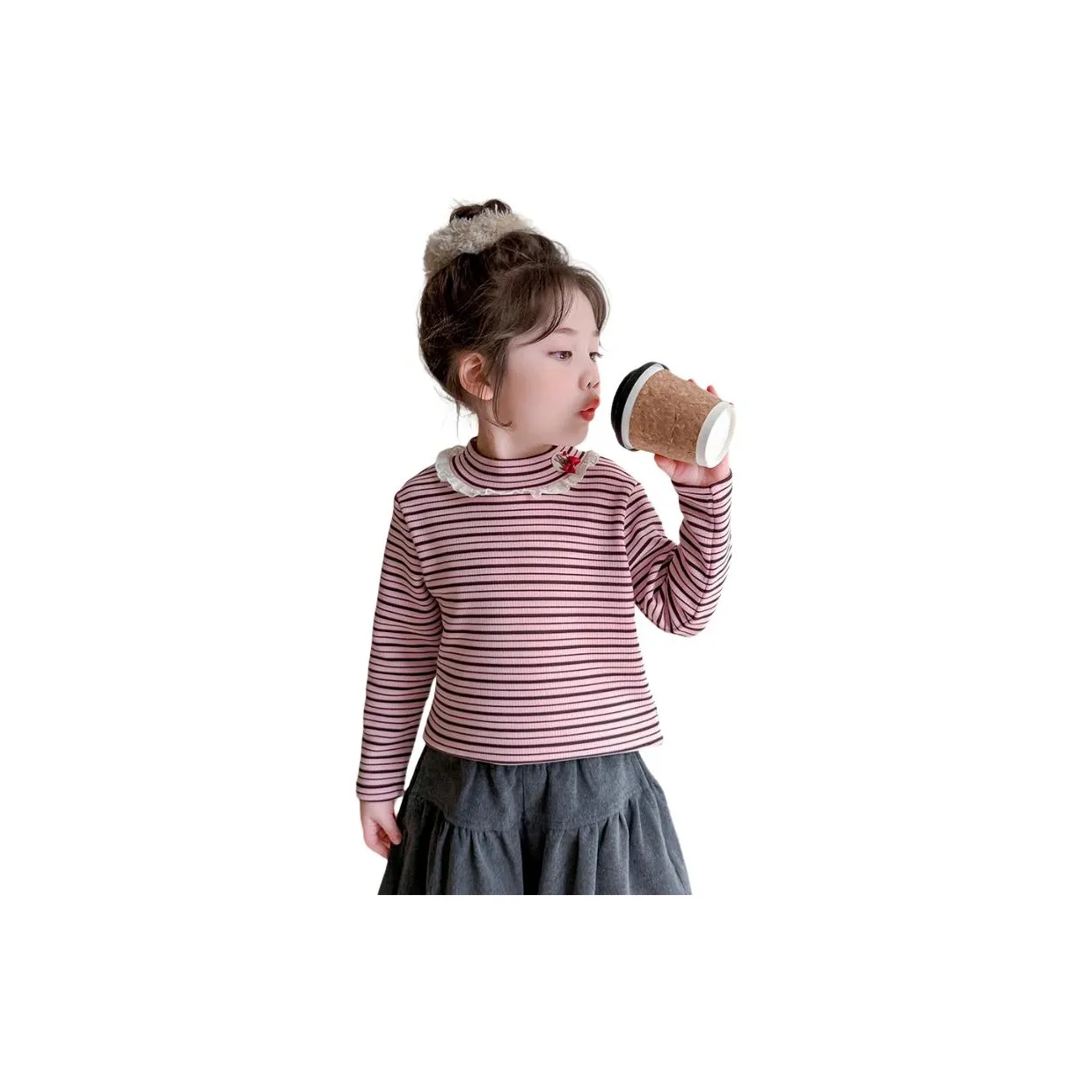 Yunpo Длинный рукав Т-рубашка Детская для детей 3-7 лет