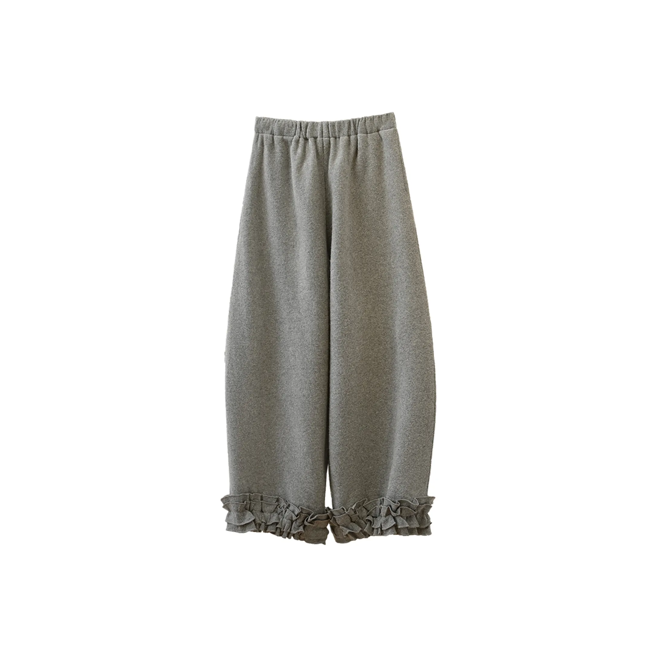 SIBAISHE Light Gray Women's Casual Pants SIBAISHE Светло-серые женские повседневные штаны