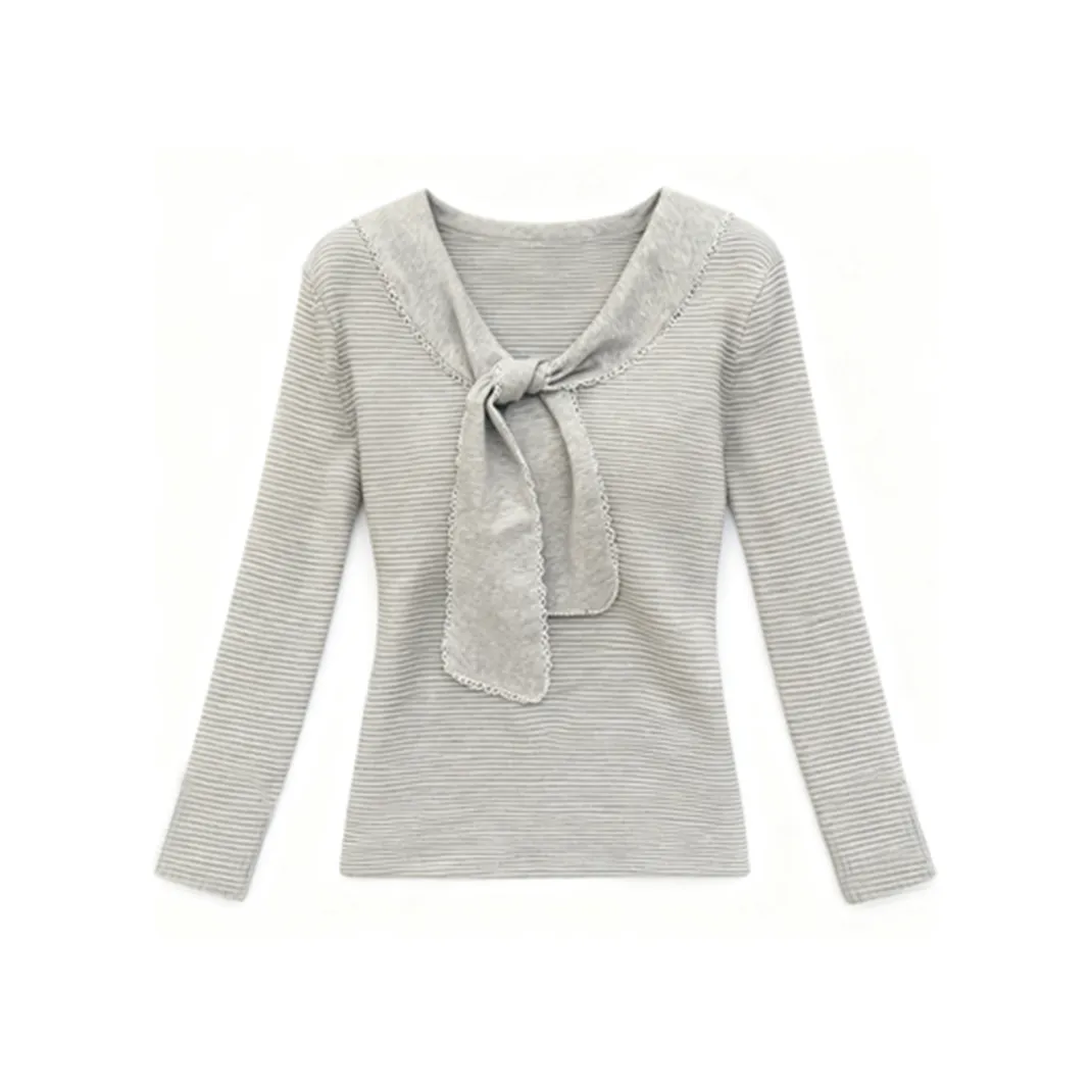 IUNOP Длинный рукав Т-рубашка Женская