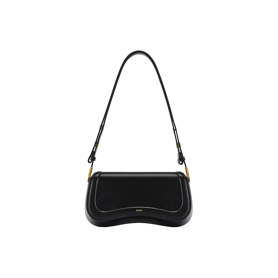 JW PEI Искусственная кожа Пудинг Сумка Сумка через плечо Багет Сумка через плечо Женская Черный Белый Темно-коричневый Синий