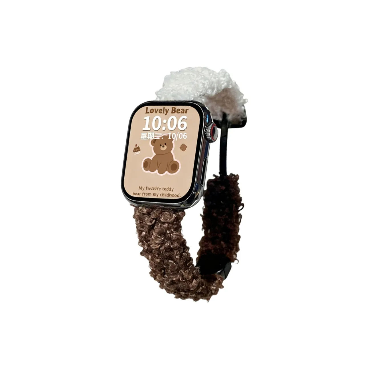 CHUANGYIDA Ремень Apple Совместимость Fleece Материал