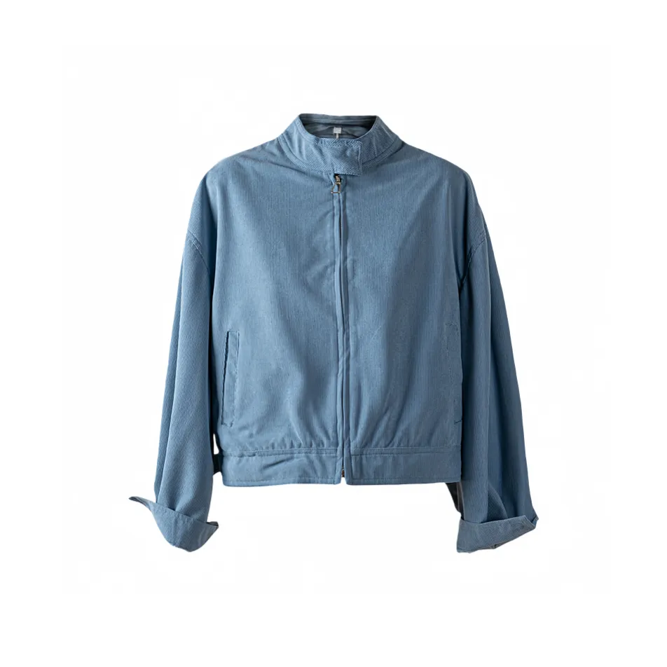 VKXOW Синий Женские Бархатные Куртки