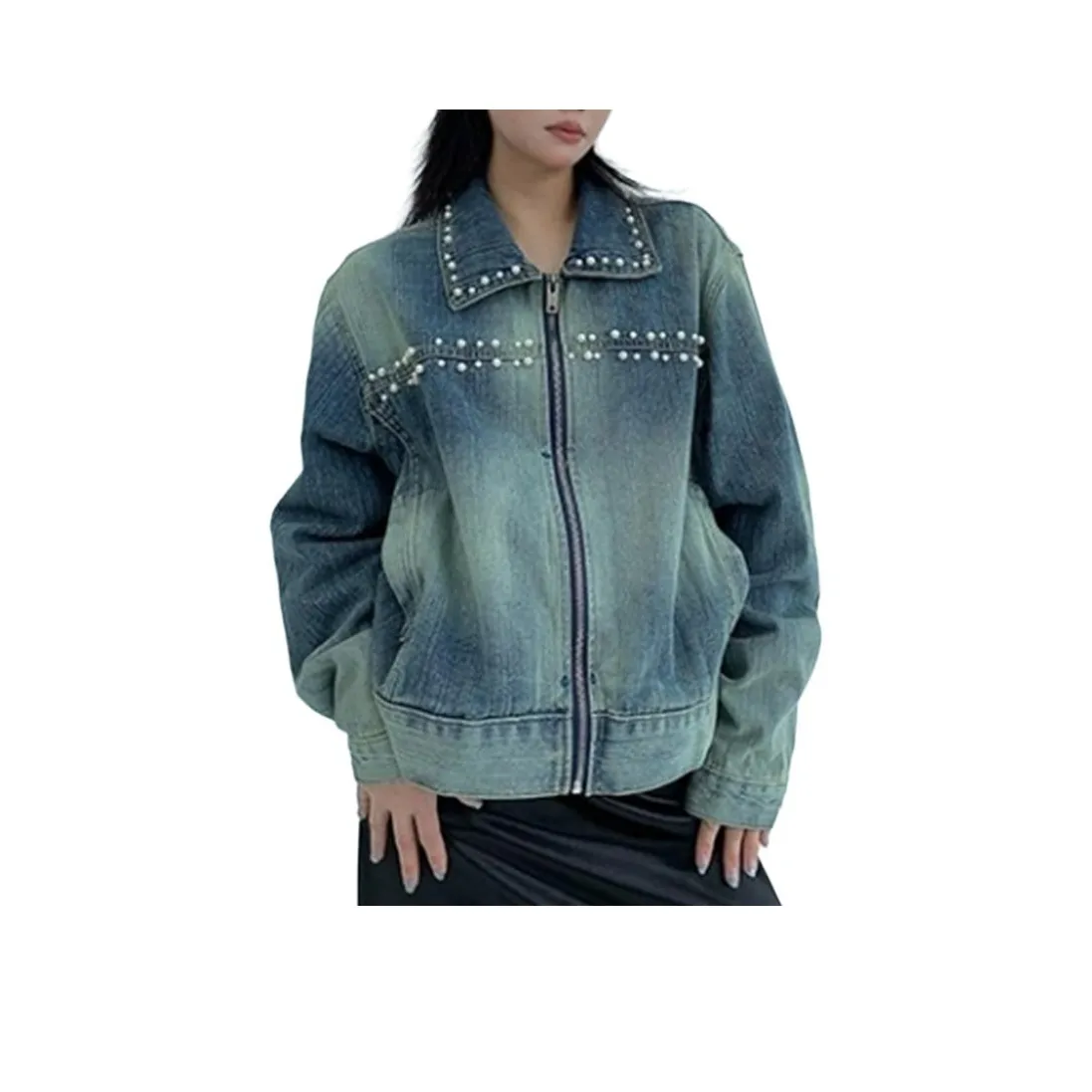CARQ Светло-синие Женские Джинсовые Куртки