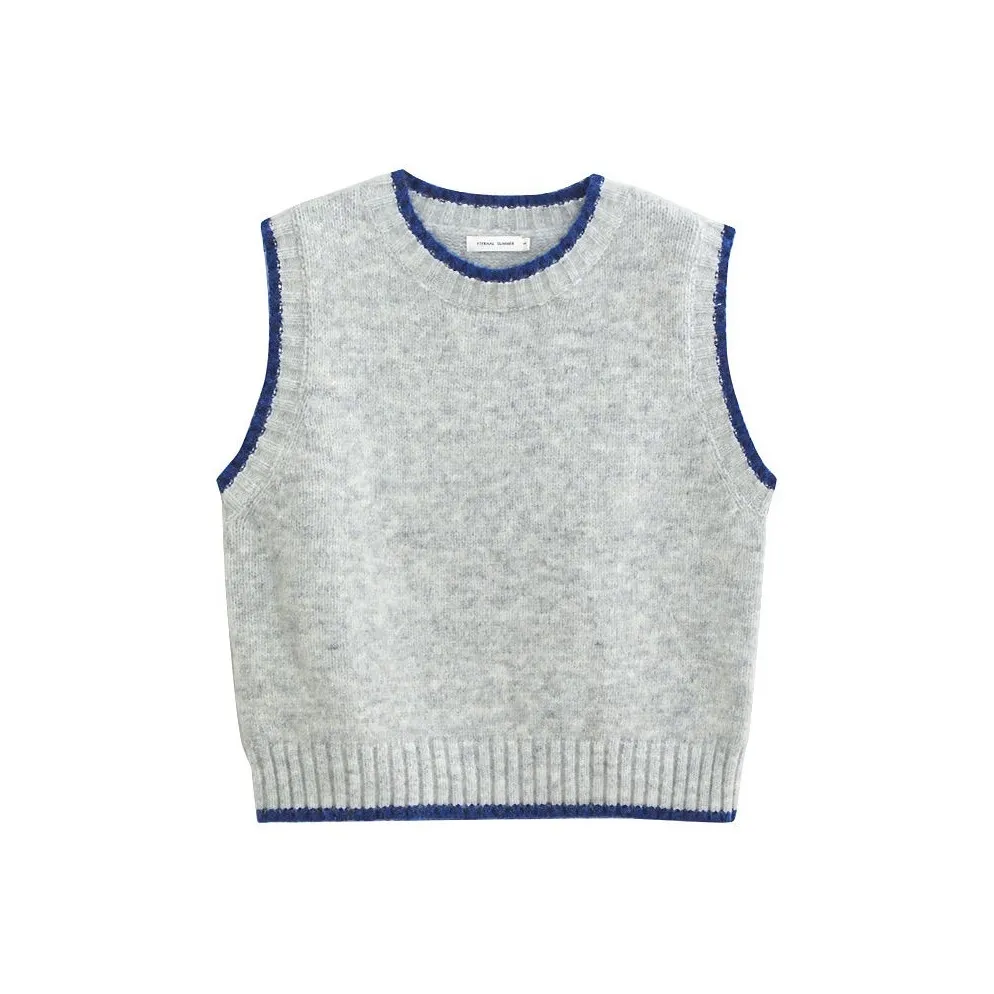 INCO VIBE Grandma Серый Жилет Женские Трикотаж