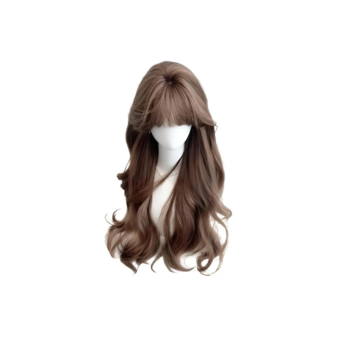 Gentle Welcome Перука Длинные Волосы Повседневная Ancient Мед Чай Linen Длинная Кудрявая Перука Набор Естественный Full Перука для Головы Женская