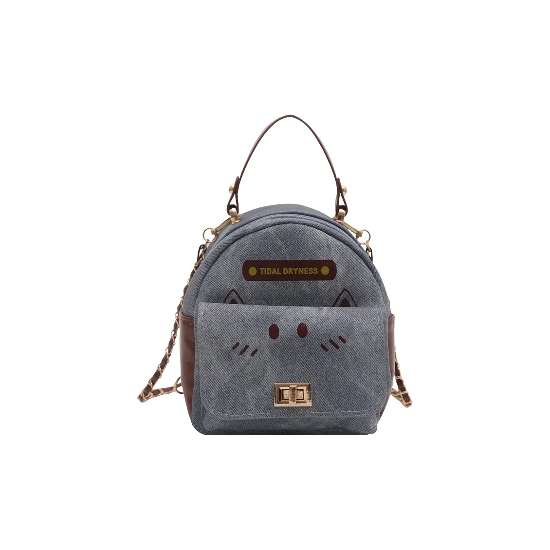 VENUCO ПУ (полиуретан) Рюкзак Женские Синий Серый Хаки