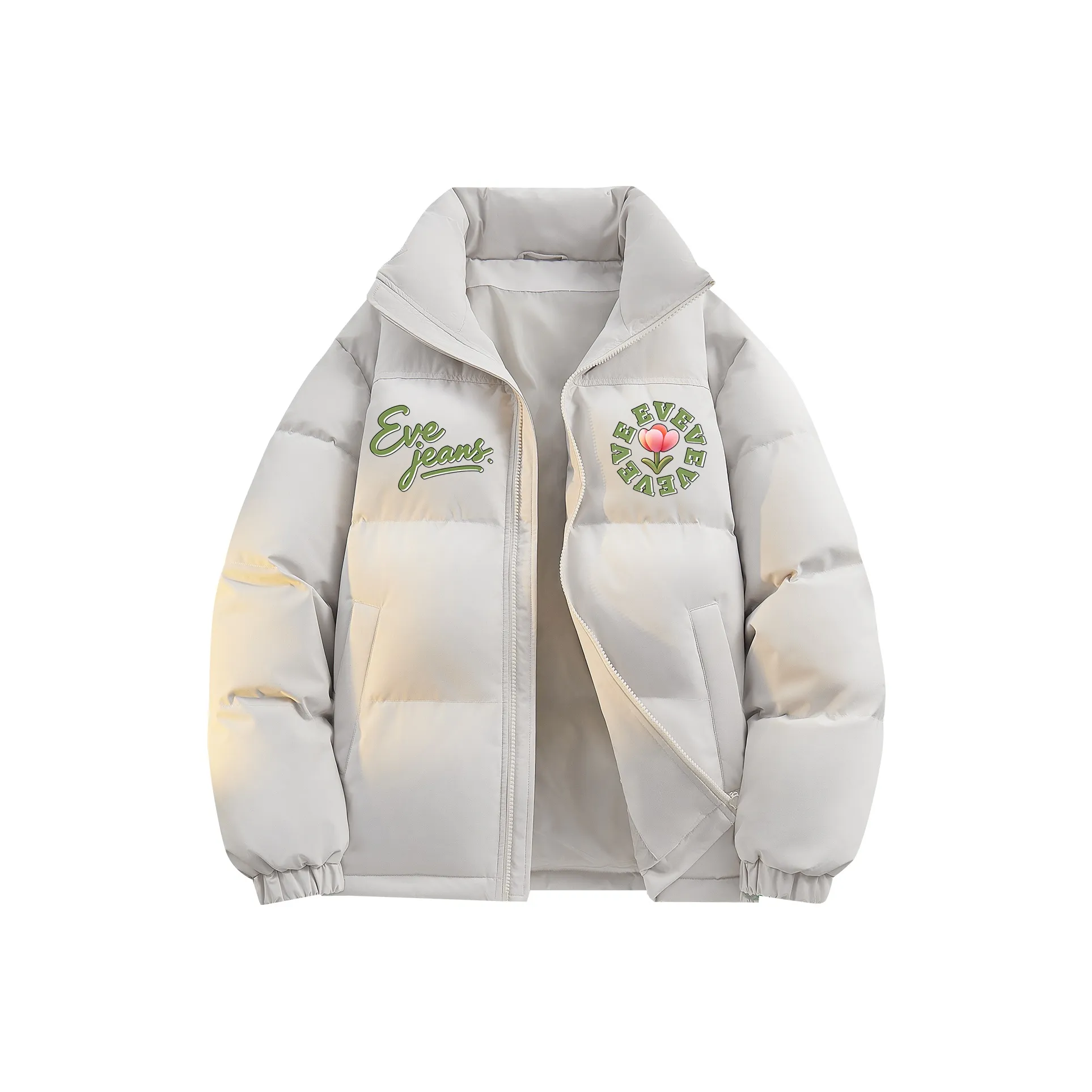 YIWEN Eve Джинсы Пуховик Унисекс