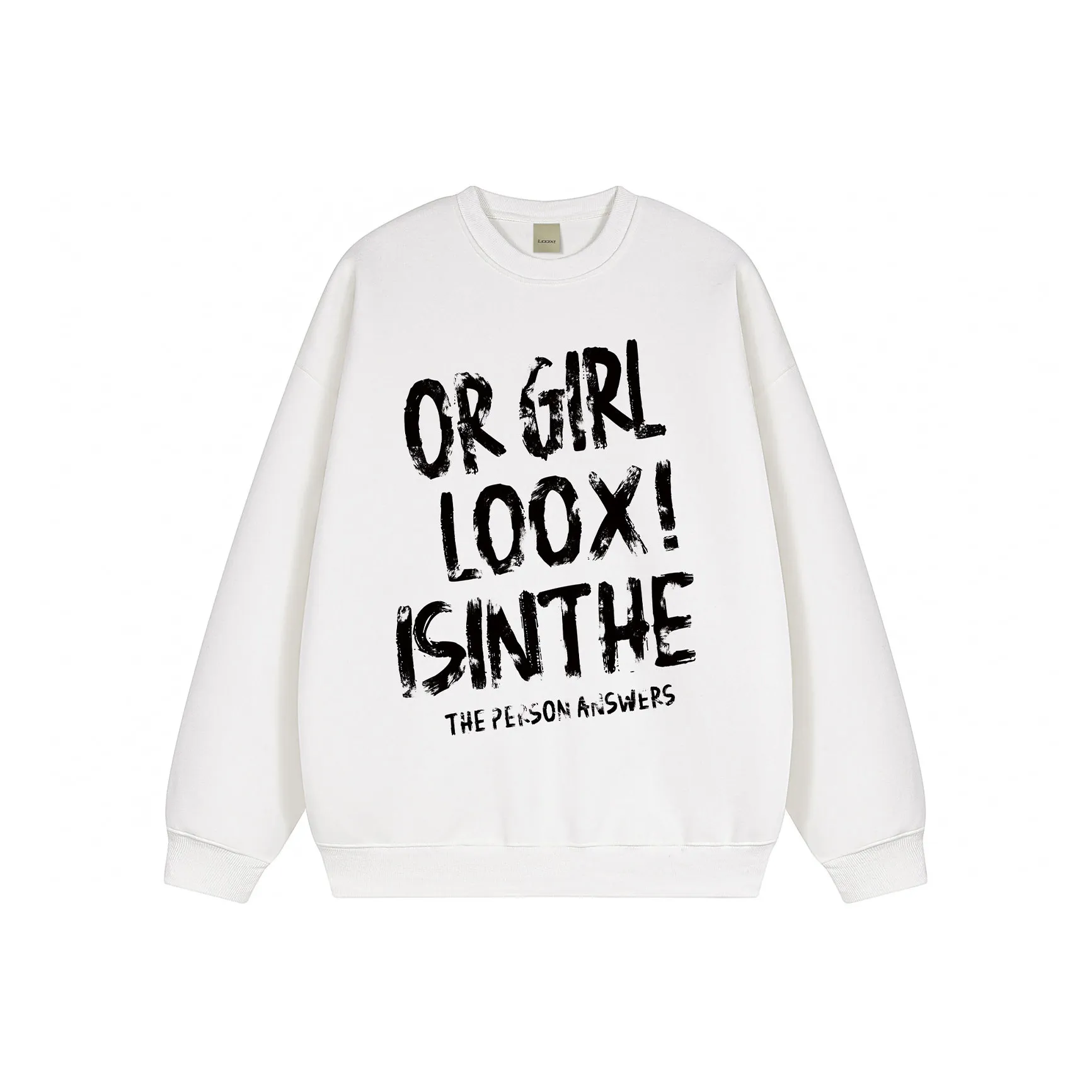 LOOX! Белый Унисекс Свитшоты