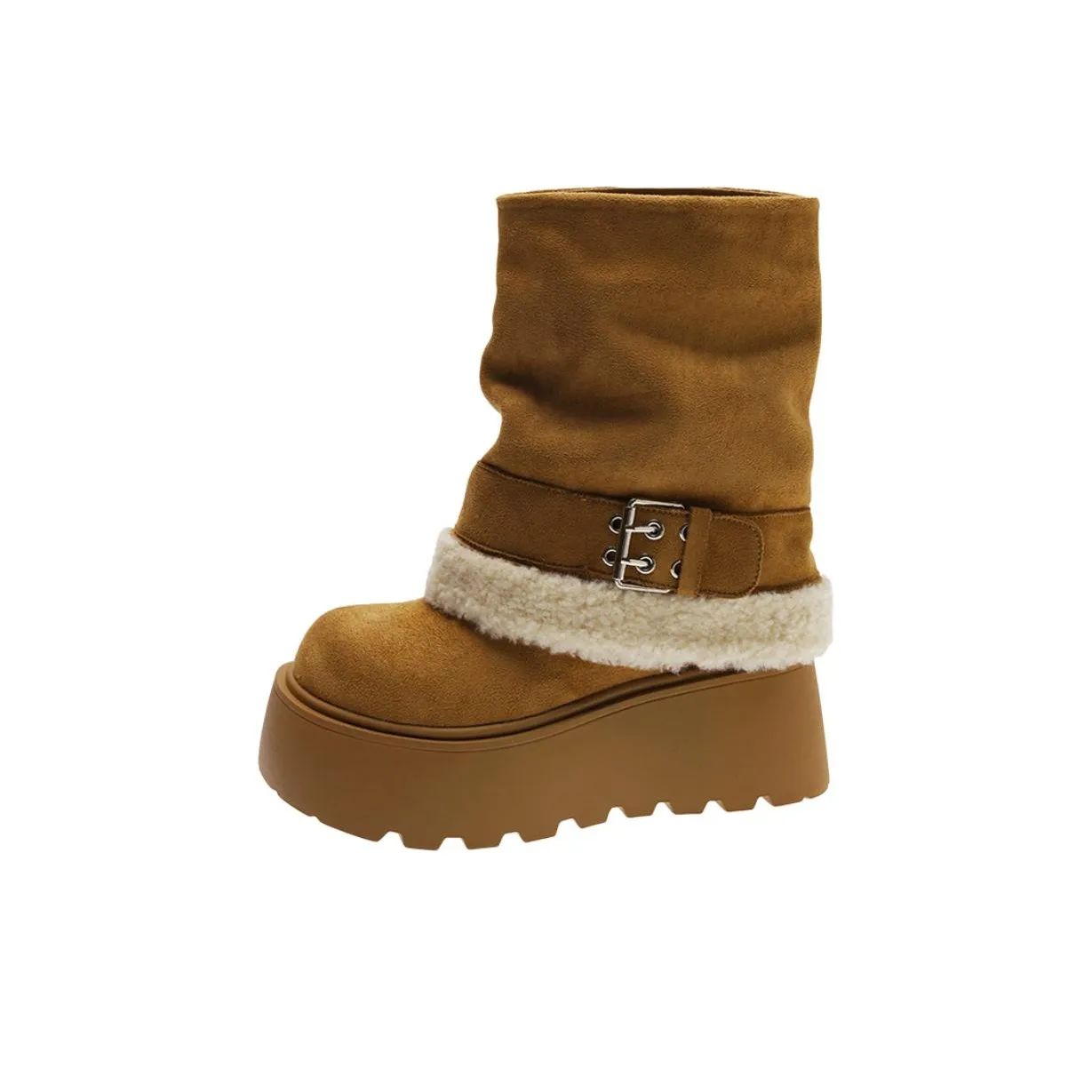 WENPU Короткий MID Ботинки для снега на голень Женские