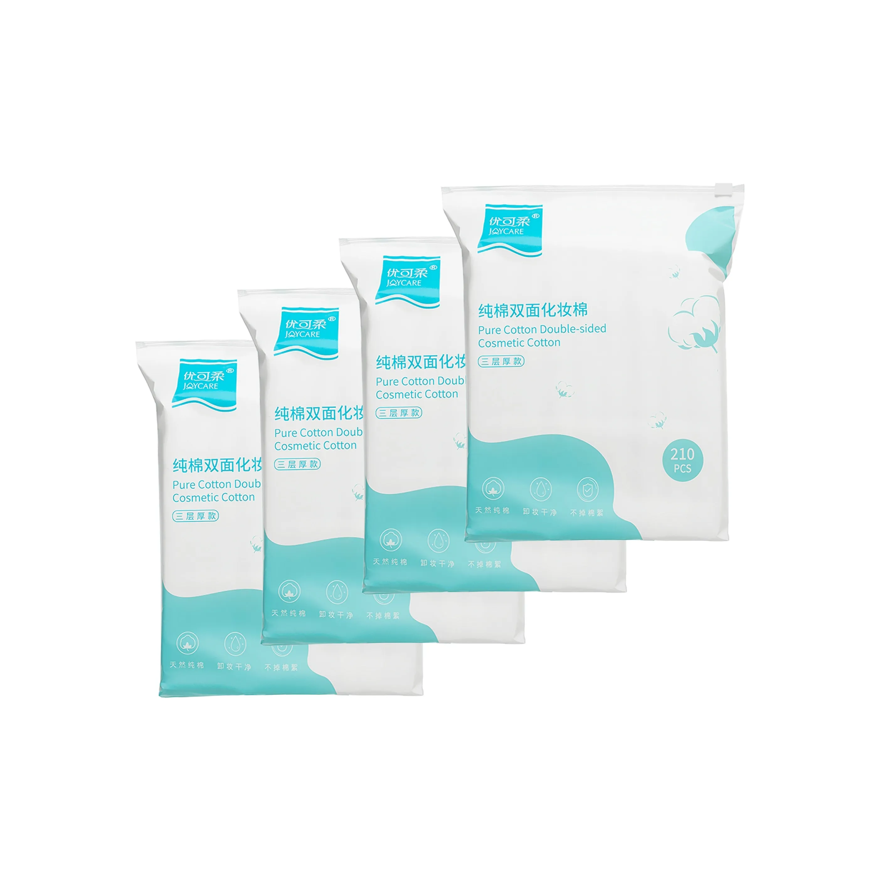 YOUKEROU Утолщенные салфетки для снятия макияжа 210 штук в упаковке