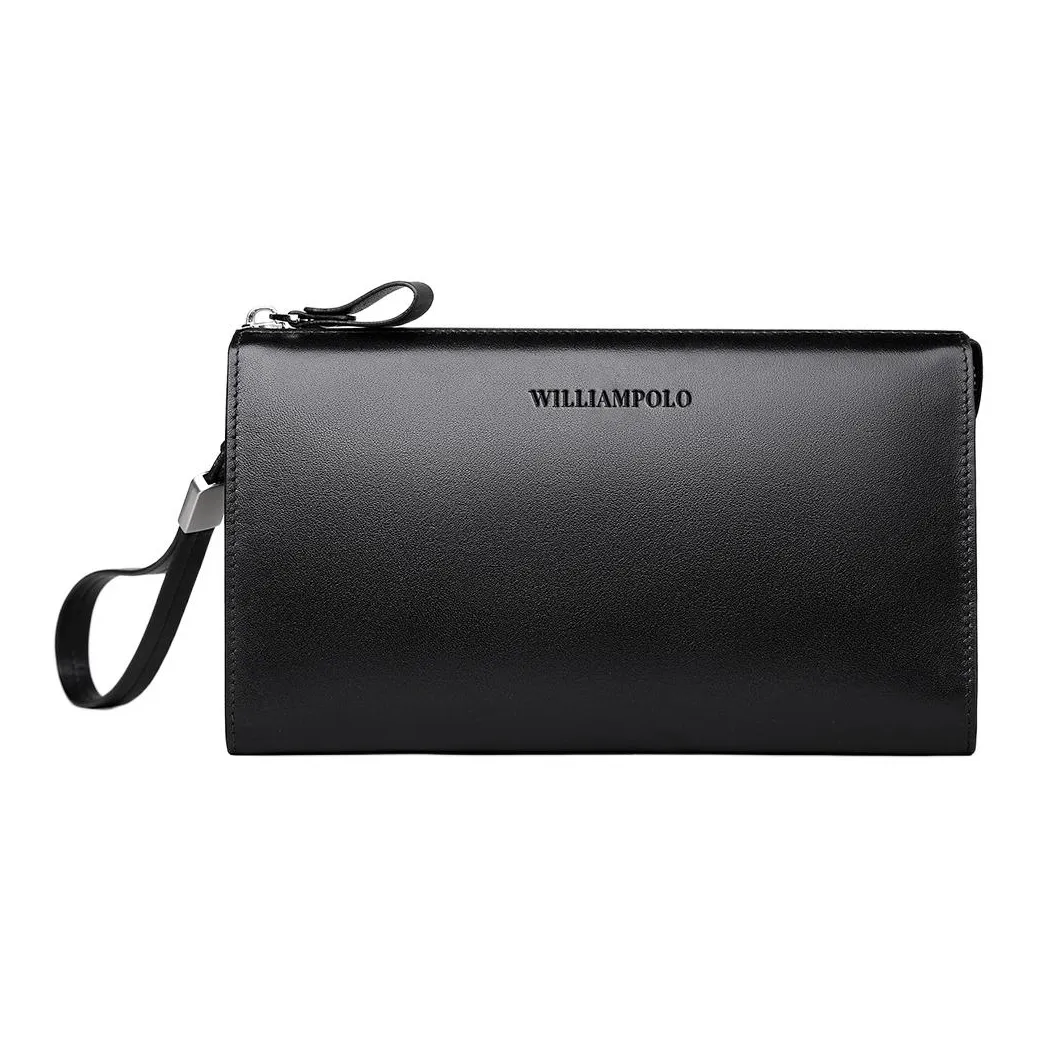 WilliamPOLO Клатч из коровьей кожи Anti Theft Ручка Конверт Многофункциональный Чехол для телефона Стандартный Мужской Многоцветный
