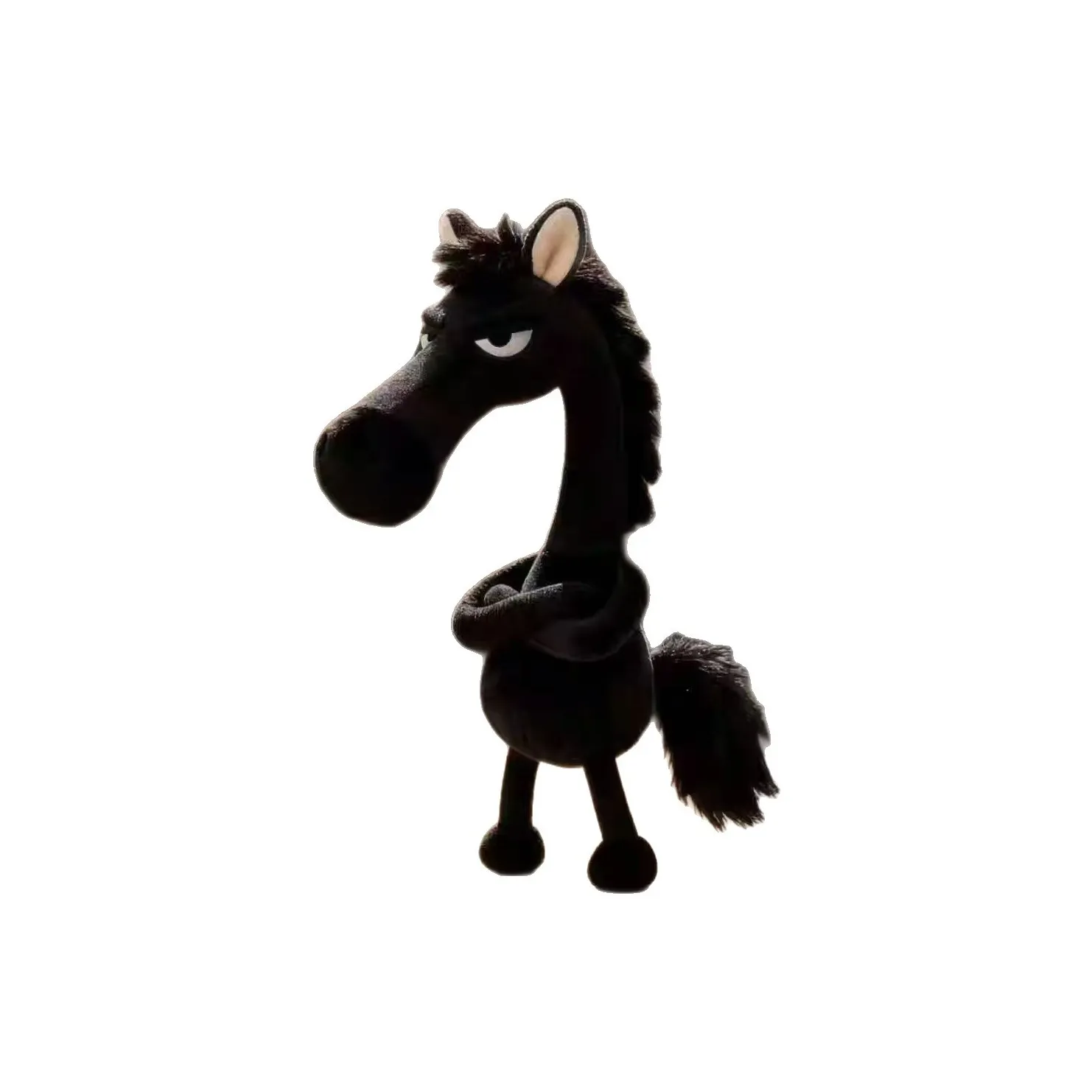 WANJUXIANSHENG Heaven's Chosen Черная Лошадь Кукла Игрушка Брелок Плюшевая Подвеска 20 см Высота