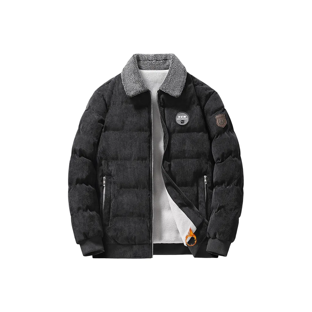 ZUOAN Шерсть Ожерелье-чокер Пуховая куртка Мужской