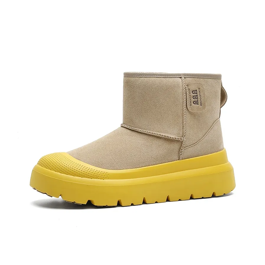 MPZY Амортизация Покрытие Носки Crew Сноубутсы Унисекс Желтый