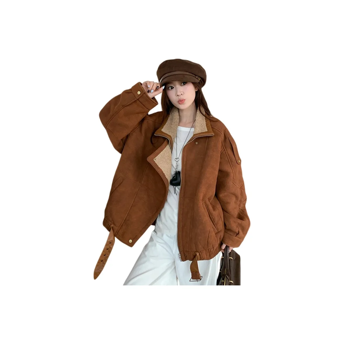 IWZI Коричневый Женский Пальто