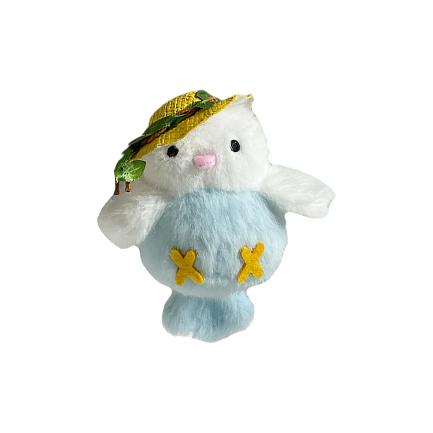 QICAIBOSHI Милый Плюшевый Птица Соломенная Шляпа Подвеска 12 см Длина Тела