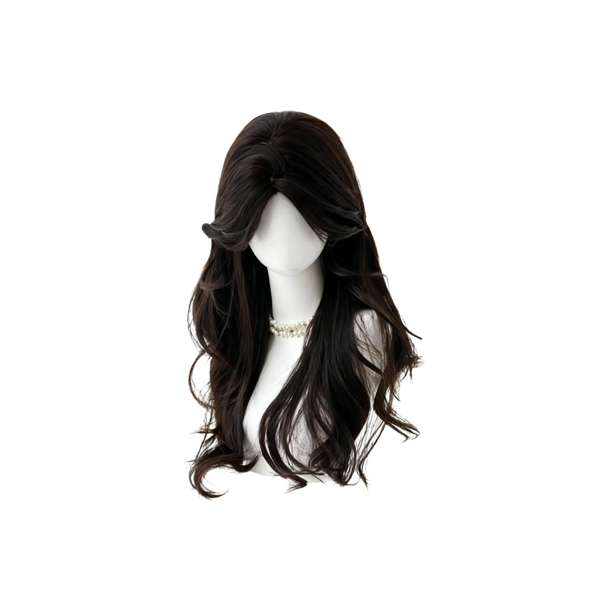 Northward Incline Восемь Персонажов Кисточки Большая волна Длинные кудрявые волосы 65 см Женская парик Высокотемпературная пряжа