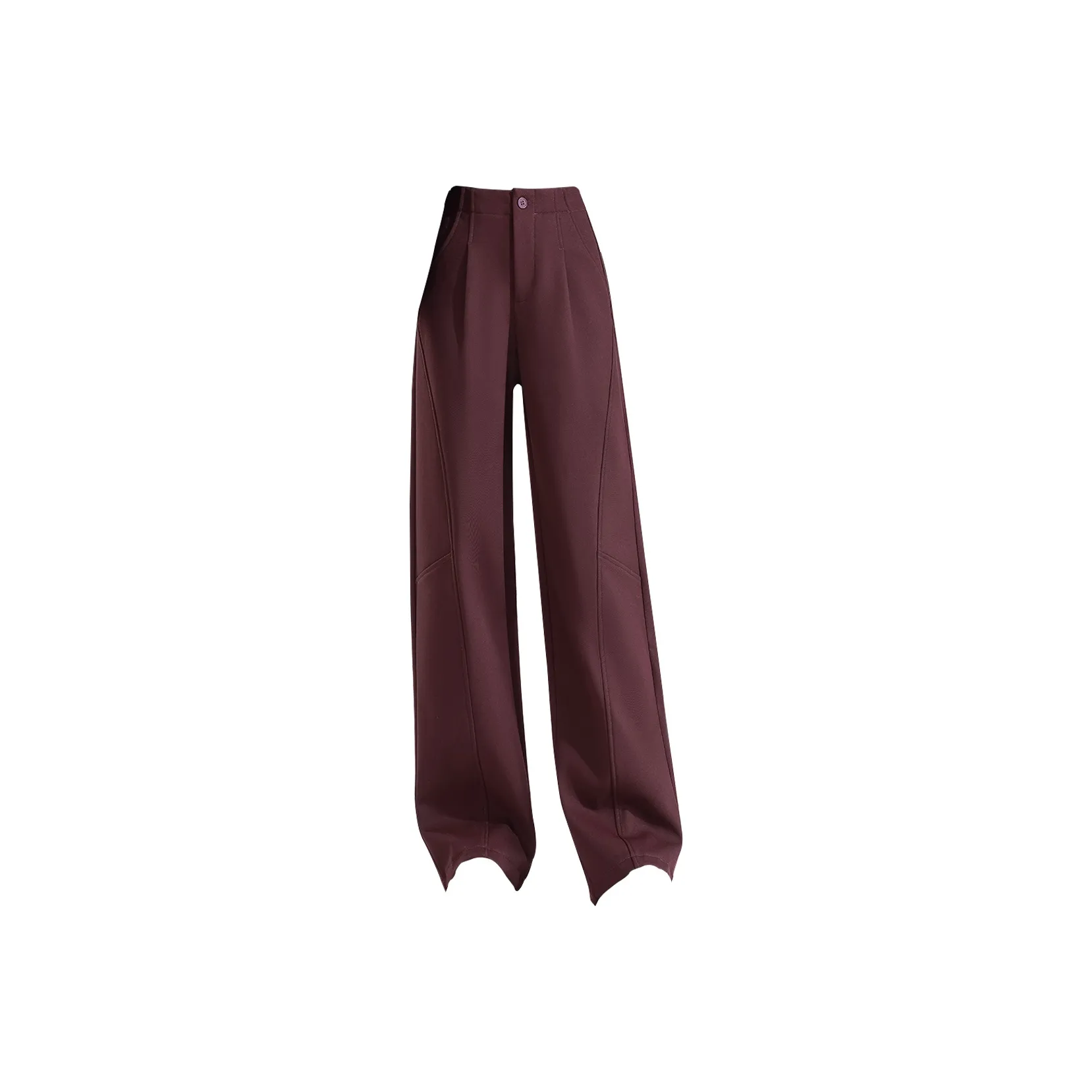 WEIXI Plum Purple Women's Casual Pants WEIXI Сливовый фиолетовый Женские Повседневные Брюки