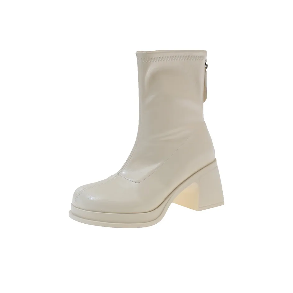 DANGLIANG Корейский стиль Универсальный Модный тренд Комфортные повседневные ботильоны 5 см Женские