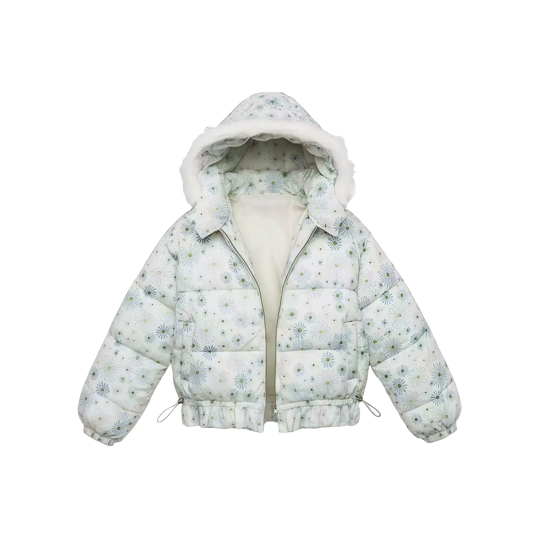 FPMZ Белый хлопковый пуховик женские пуховики (пуховики)