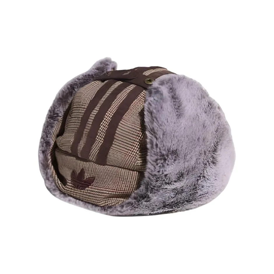 Adidas Хлопок Шапки-ушанки Унисекс Prairie Коричневый