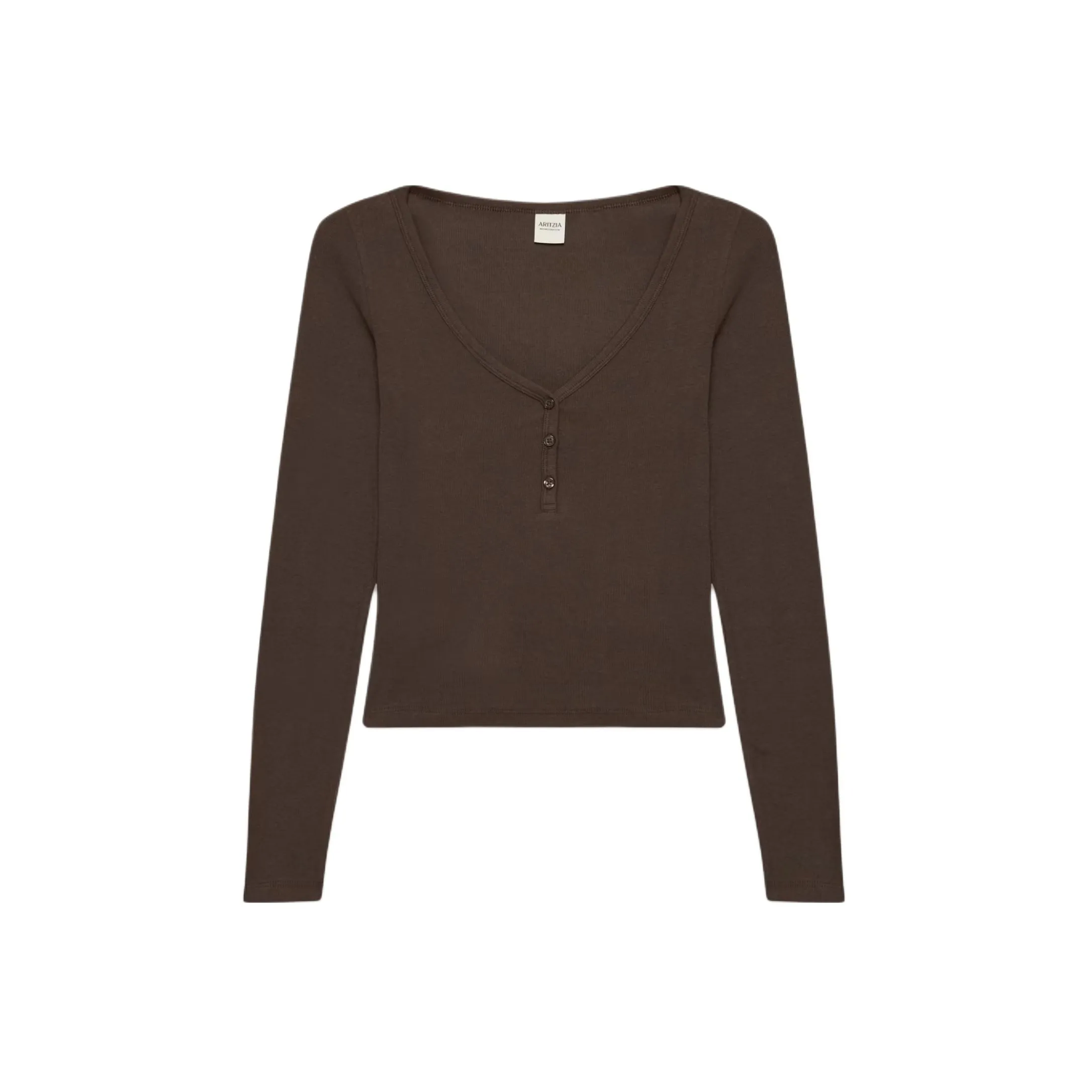 ARITZIA Богатый мокко коричневый Мокко Женские T-рубашки