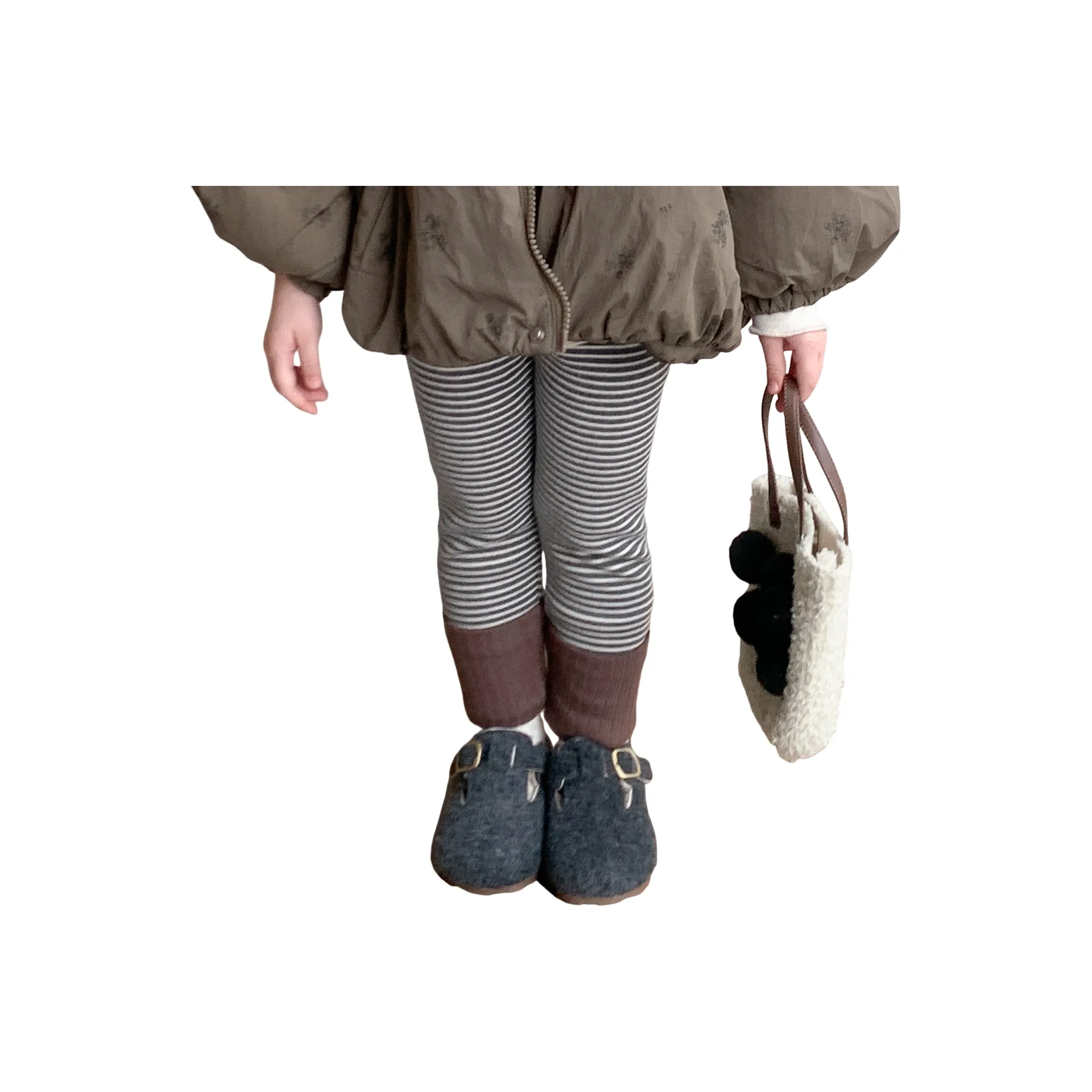 Lanza Повседневные Леггинсы Зимние Детские для Возраста 3-7 Лет Серого Цвета