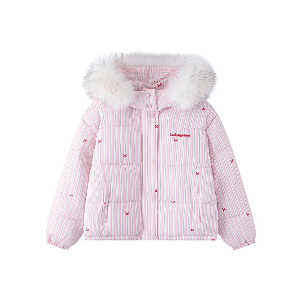 VKXOW Розовый Женский пуховик