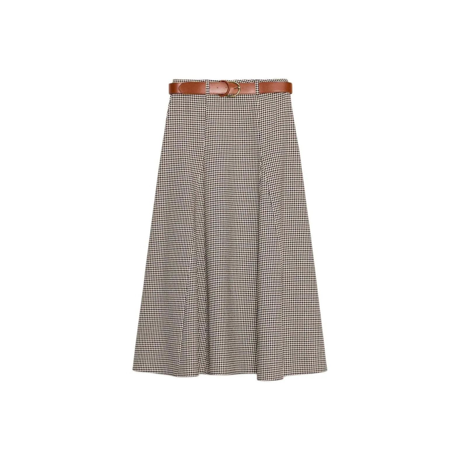 ZARA Collaboration Черный Телесный Женские Повседневные Длинные Юбки