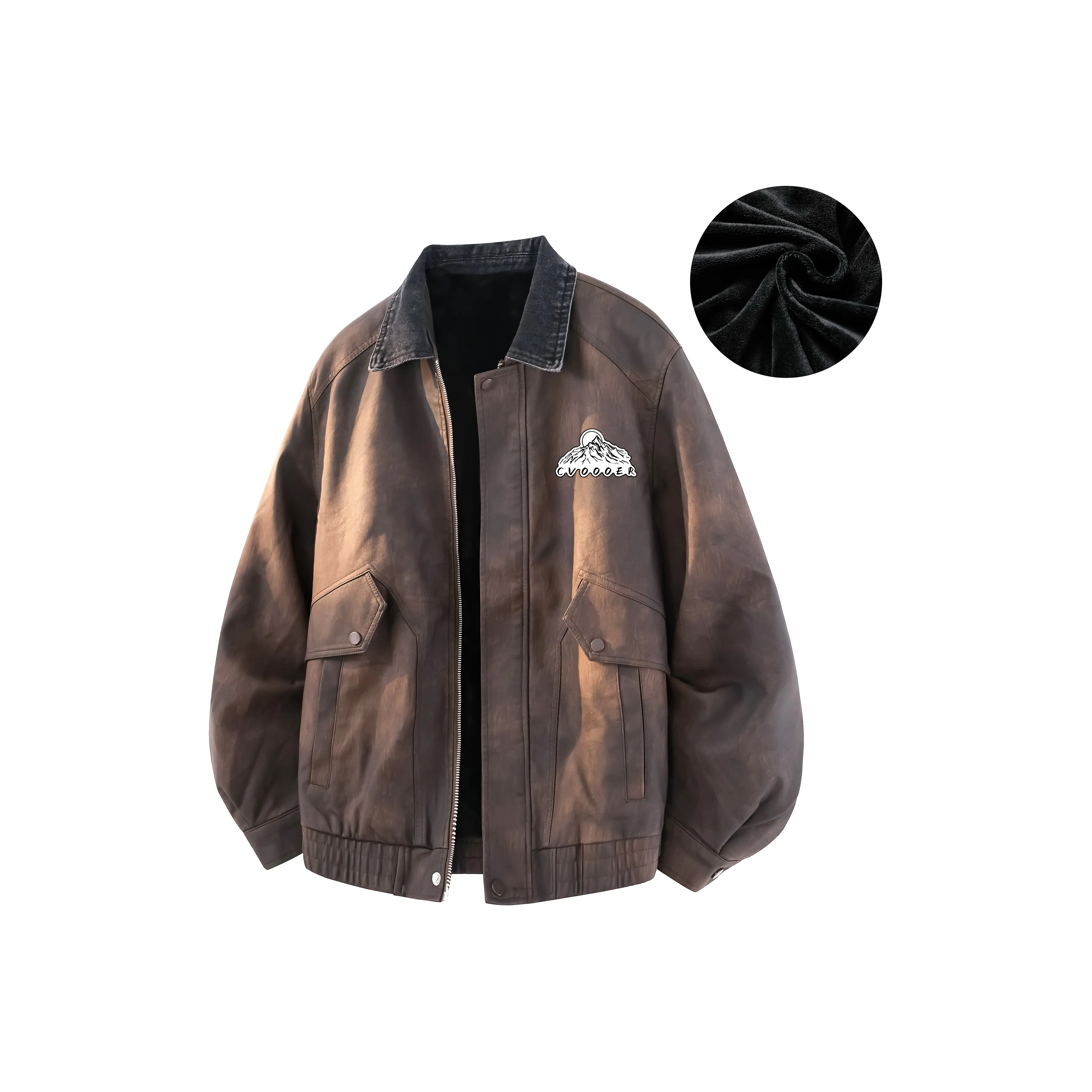 CVOOOER Унисекс Кожаные куртки
