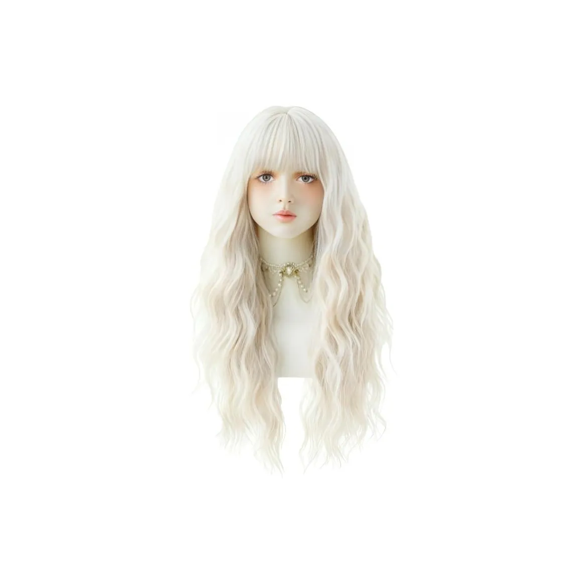 QIJIEHUANGHOU Хэллоуин COS Парики Розово-серебристый