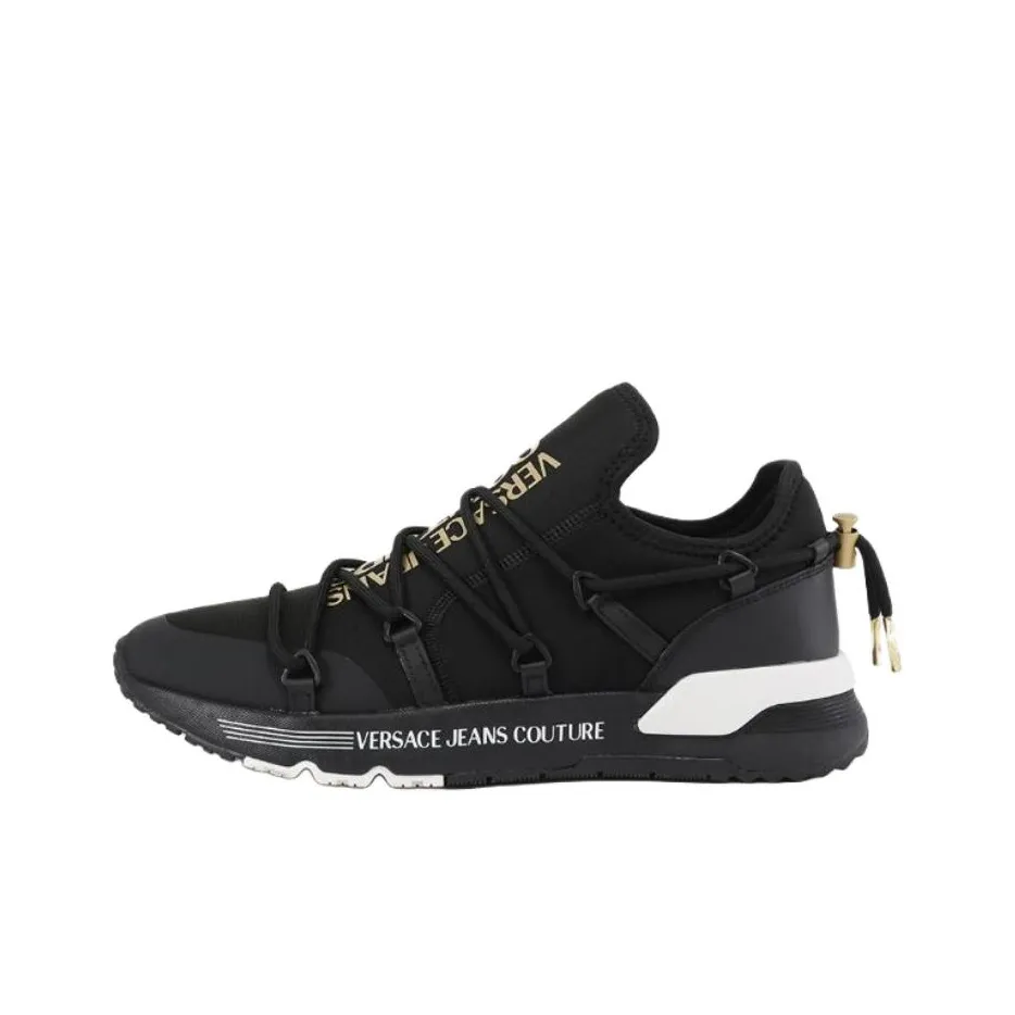 VERSACE JEANS COUTURE Dynamic Low Топ Кэжуал 4,5 см Мужской Черный Платформа