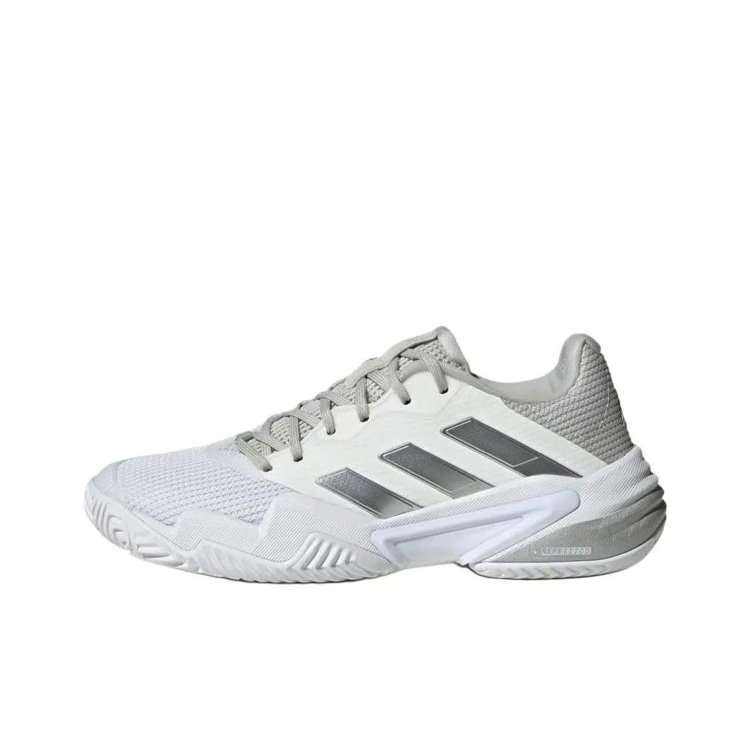 Adidas Barricade 13 Амортизация Износостойкие Низкие Кроссовки для Тениса Женские Белые Серые