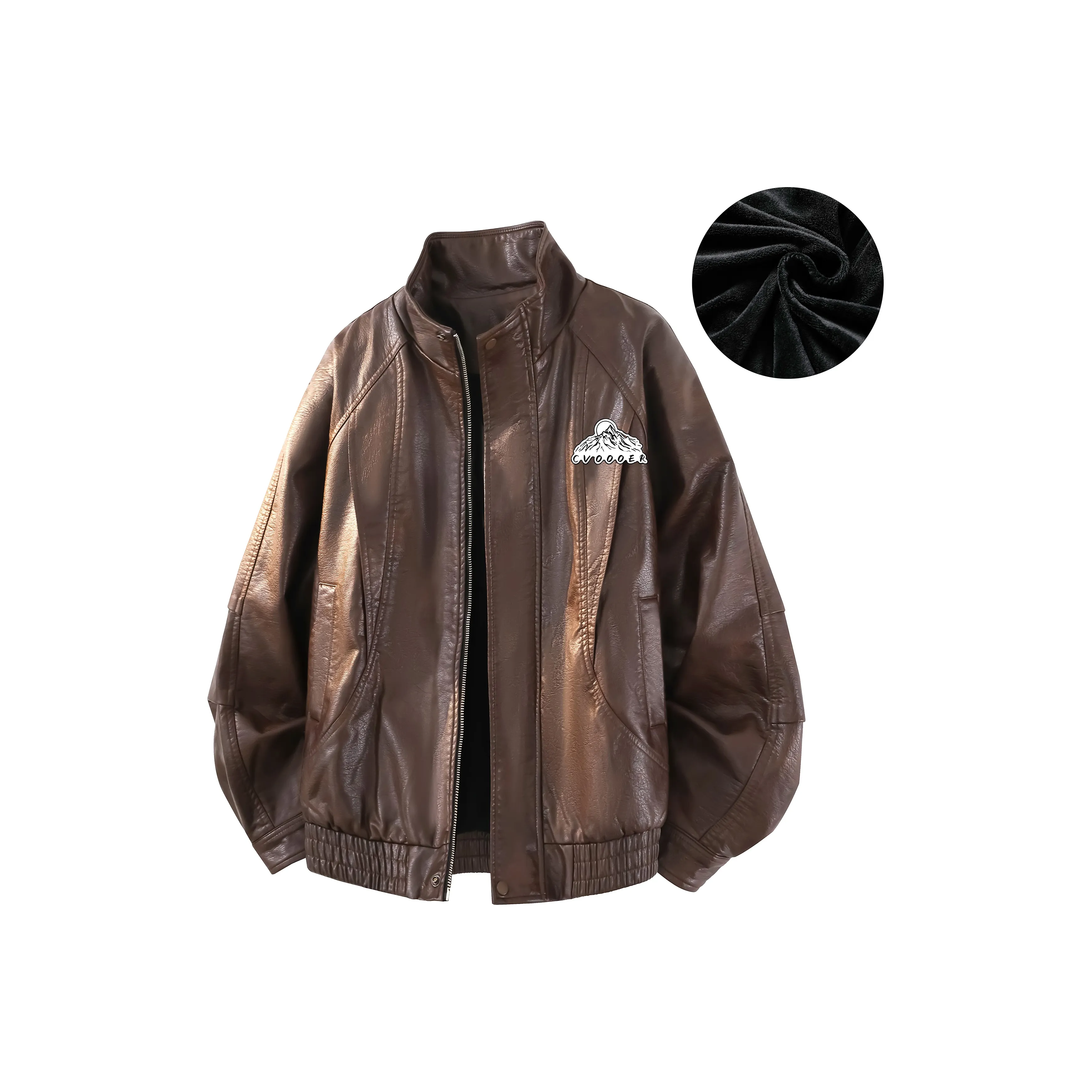 CVOOOER Унисекс Кожаные куртки