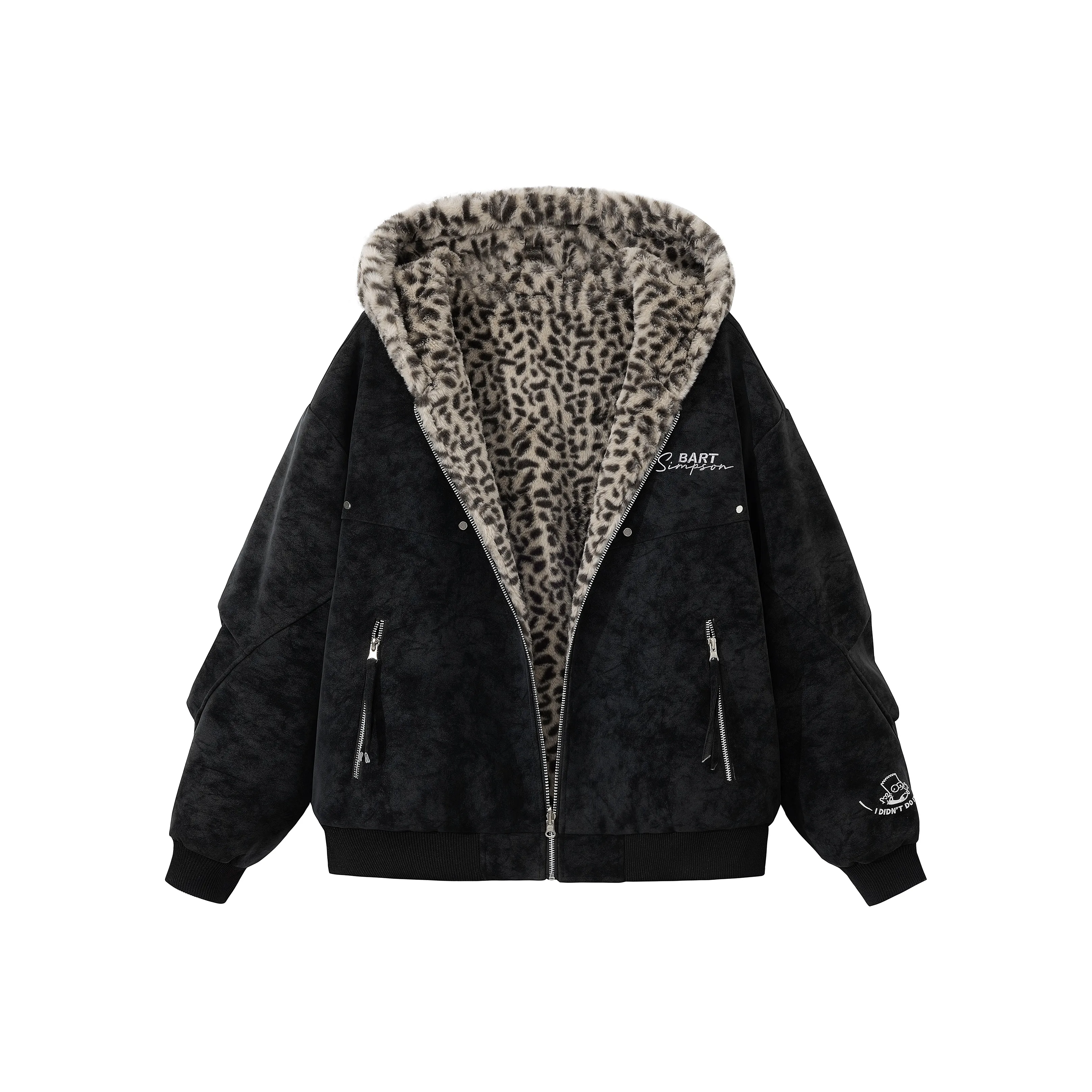 The Simpsons Velvet Feel Coat Unisex Симпсоны Бархат Feel Пальто Унисекс