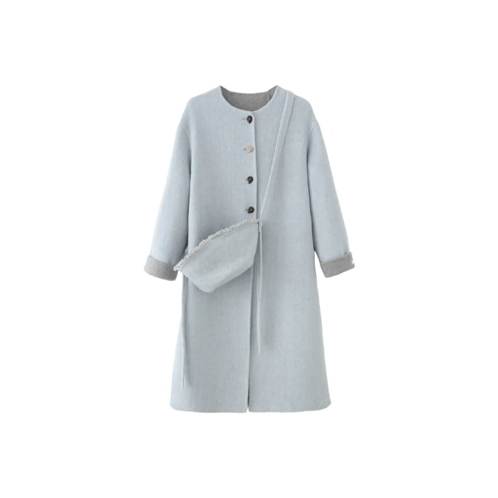 CHUNSHIMAN Светло-синий Женский Пальто